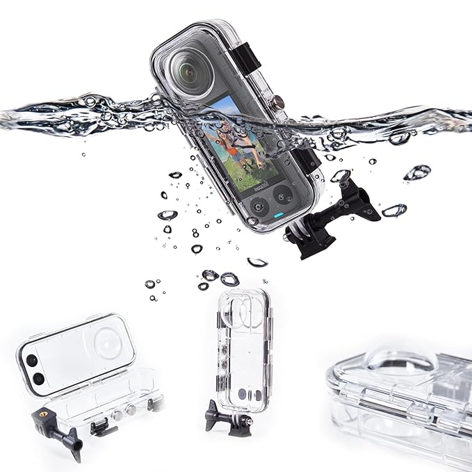 Insta360 X4 Waterproof Protective Case – 40M Underwater Housing