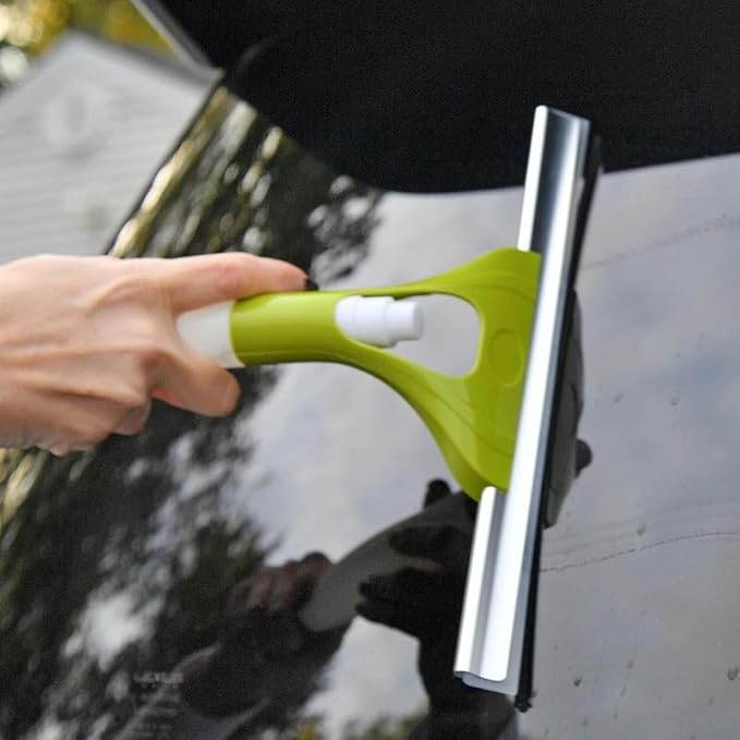 2-in-1 Spray &amp; Wipe Glass Cleaning Squeegee – Streak-Free Shine in Seconds