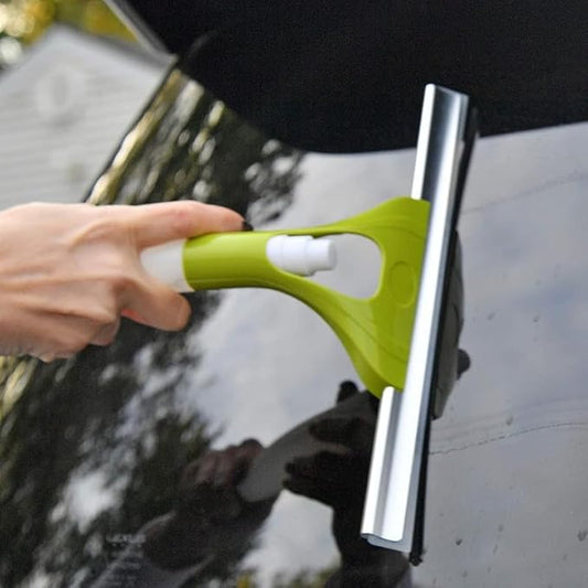 2-in-1 Spray &amp; Wipe Glass Cleaning Squeegee – Streak-Free Shine in Seconds