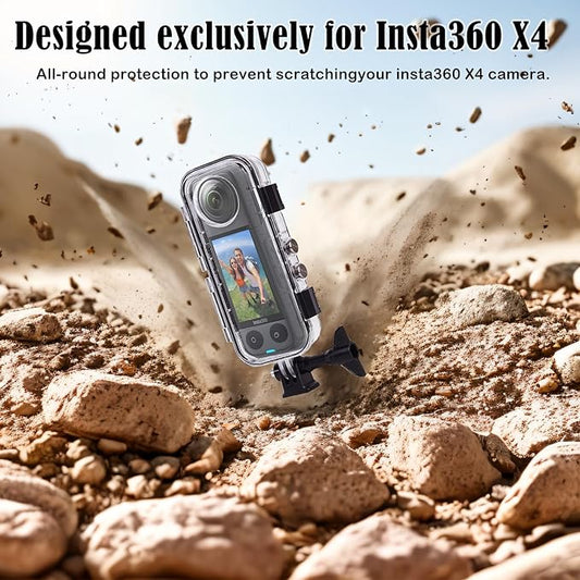 Insta360 X4 Waterproof Protective Case – 40M Underwater Housing